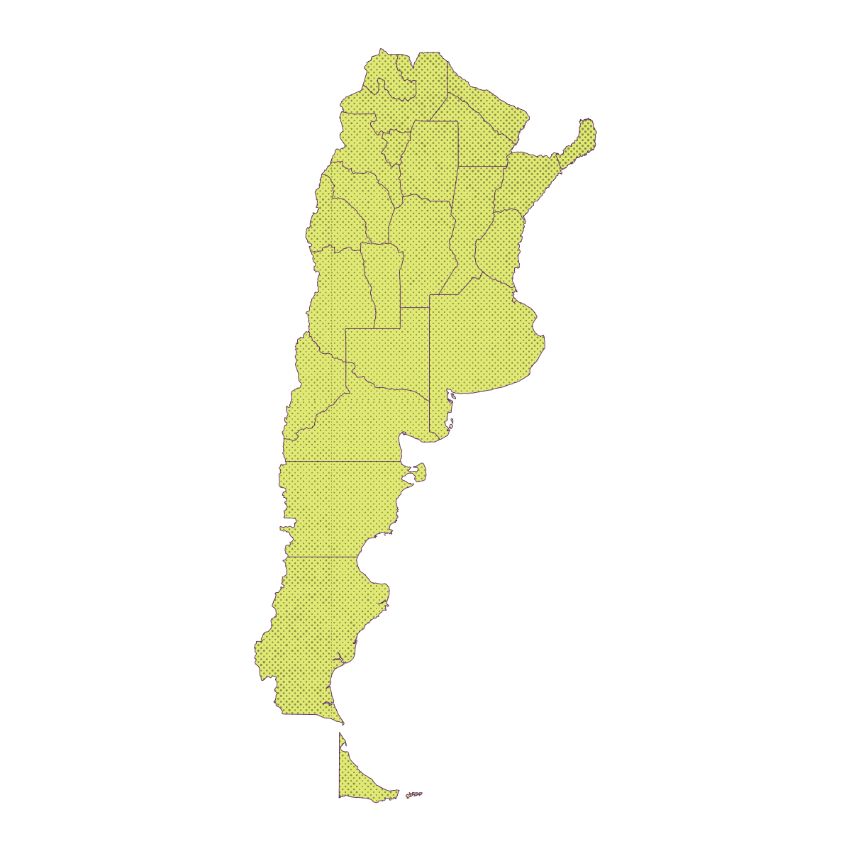 map argentina