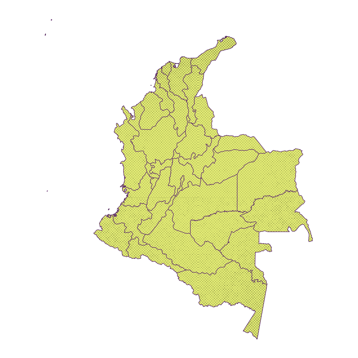 map colombia